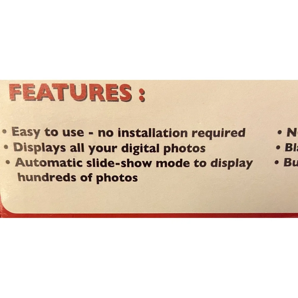 New Digital Photo Frame SP70BRS 7-Inch Opti Pix 9X6.5 NIB Smart Parts‎